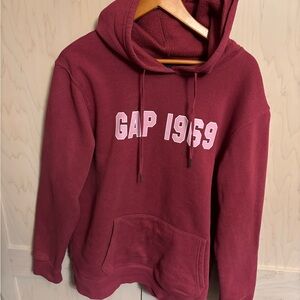 GAP Deep Red Fleece Hoodie